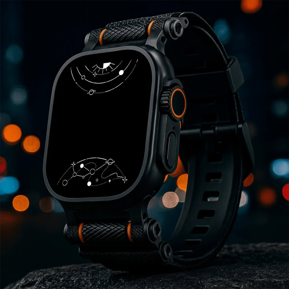 Tactical Destiny Gear Rotating Silicone Band For Apple Watch