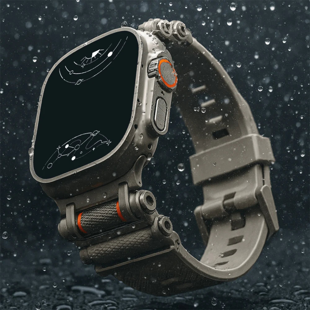 Tactical Destiny Gear Rotating Silicone Band For Apple Watch