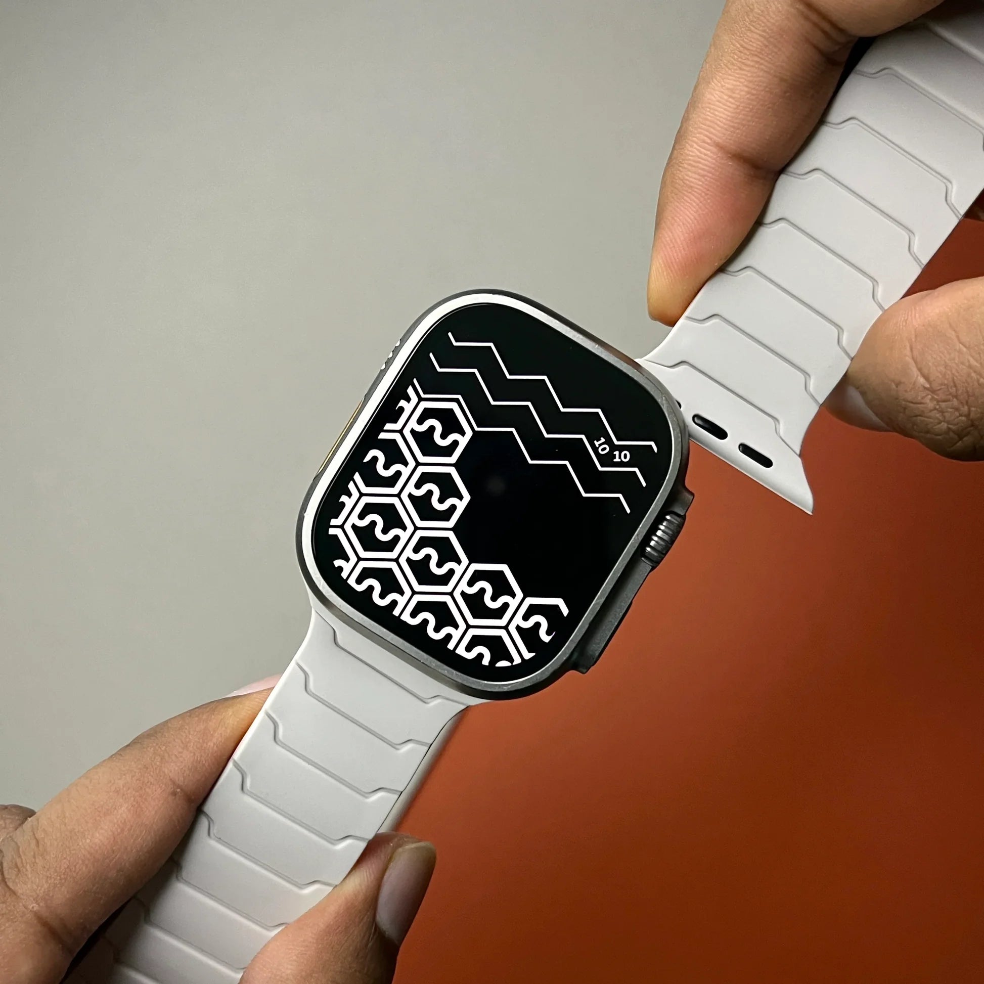 Armor Warrior Silicone Magnetic Watch Strap for Apple Watch