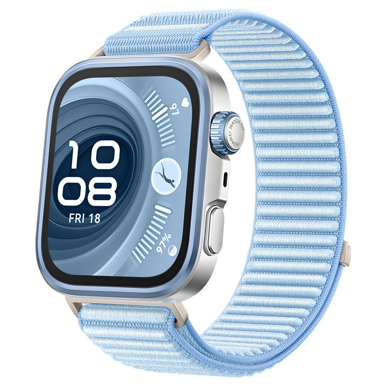 Wilderness Mountain Nylon Strap for Apple Watch – Breathable Woven Band with Buckle