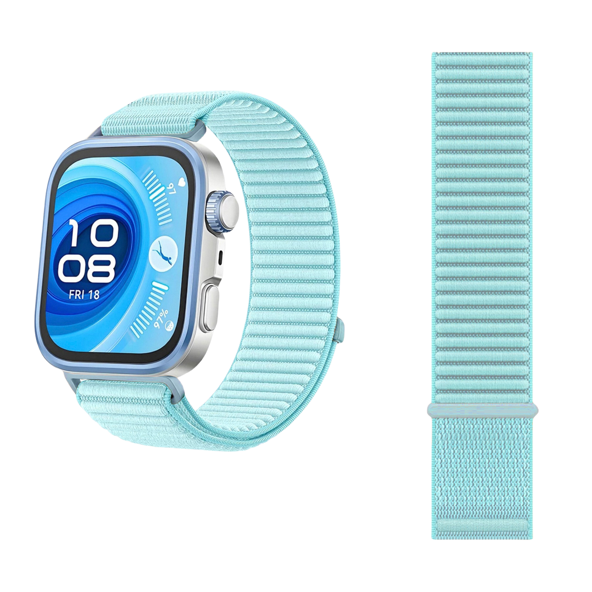 Wilderness Mountain Nylon Strap for Apple Watch – Breathable Woven Band with Buckle