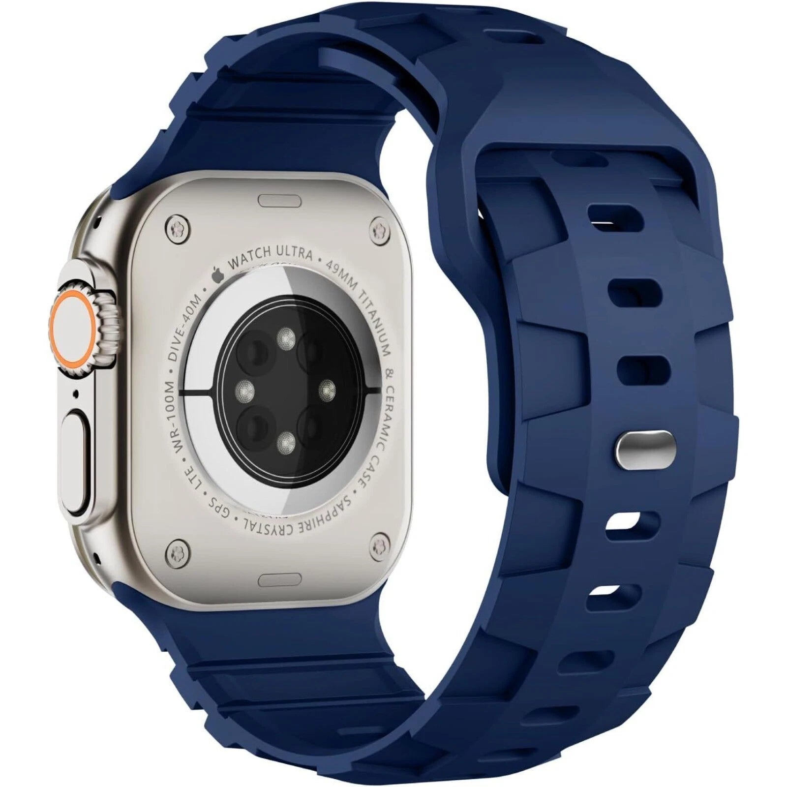 Wide Wristband Silicone Strap For Apple Watch