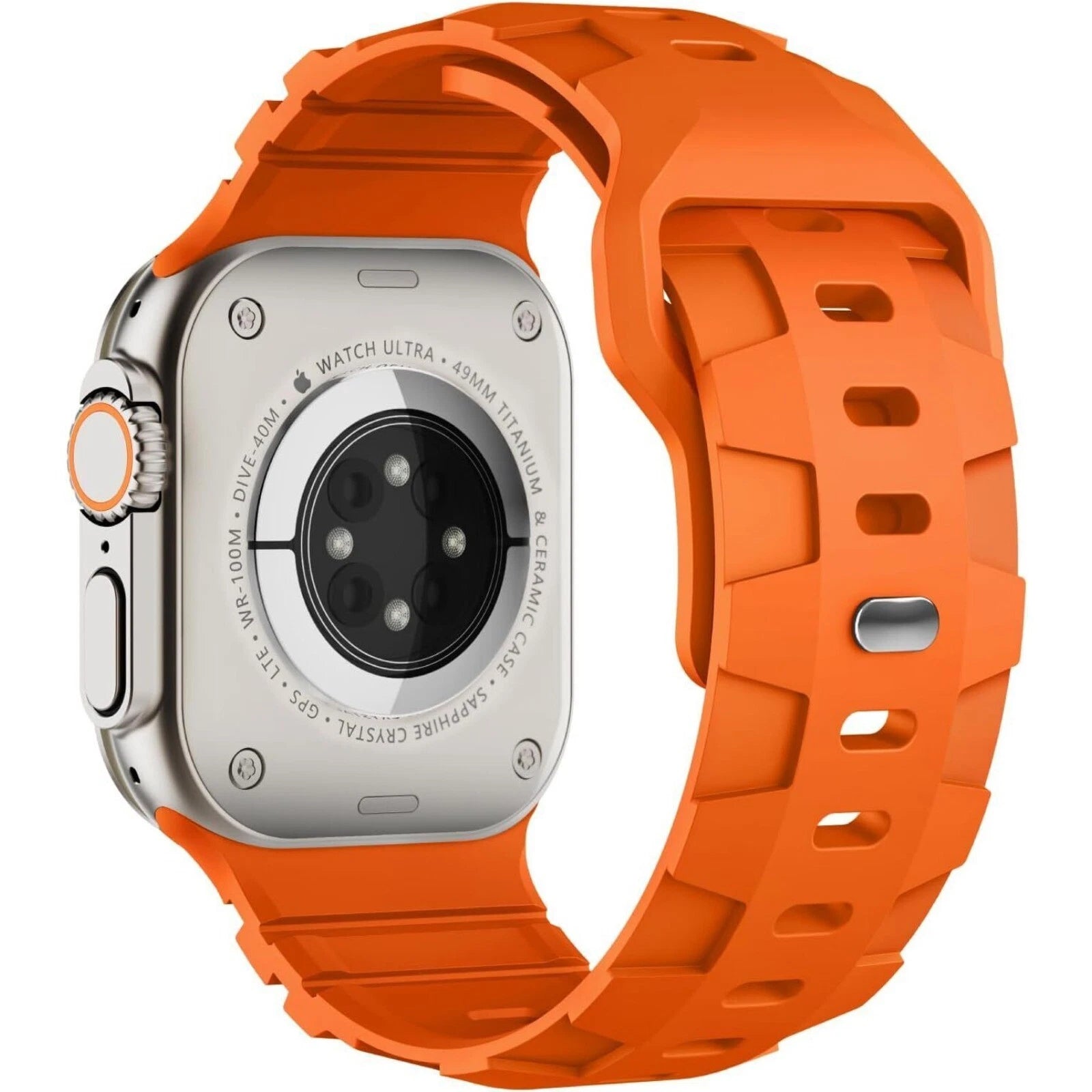 Wide Wristband Silicone Strap For Apple Watch