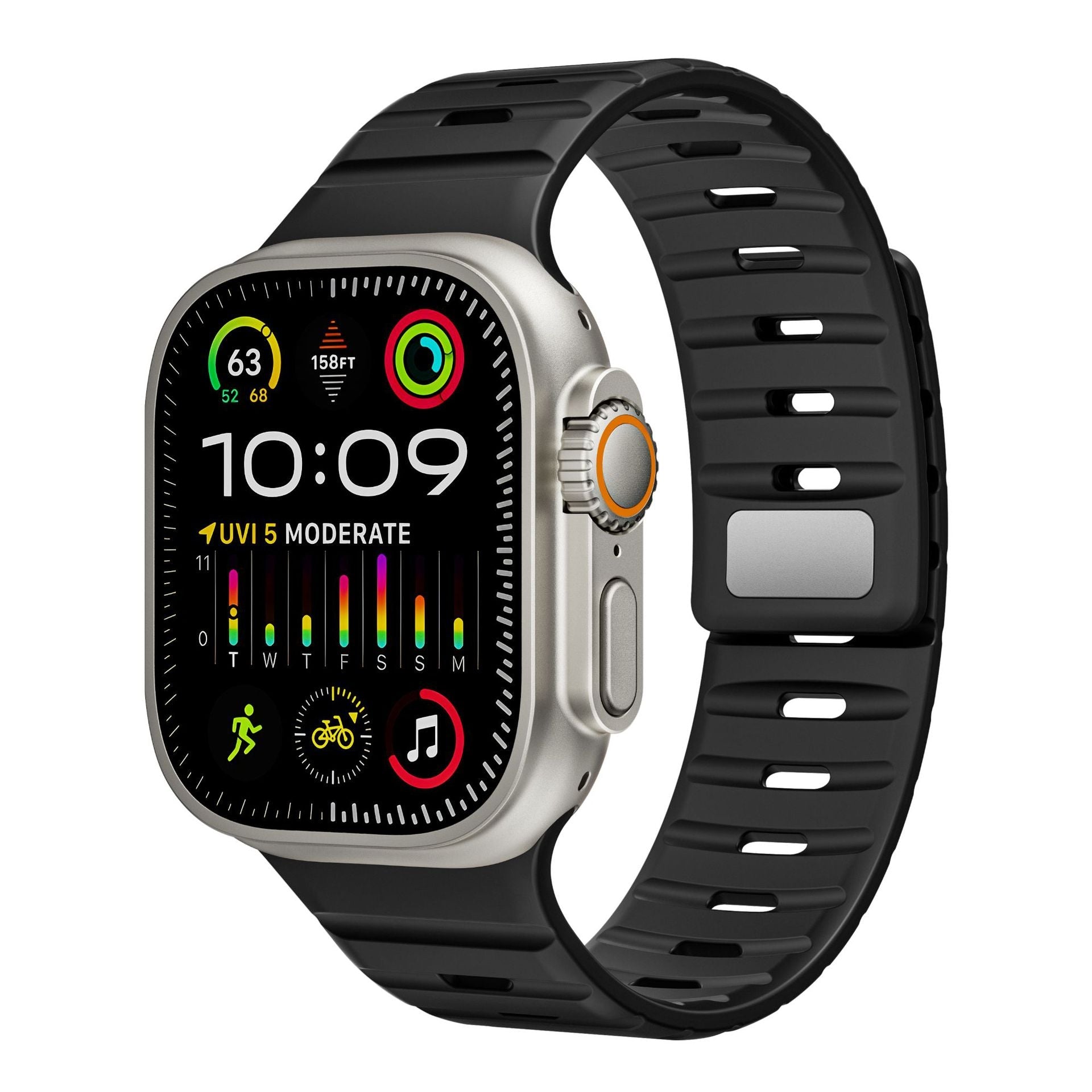 Simple Silicone Magnetic Buckle For Apple Watch