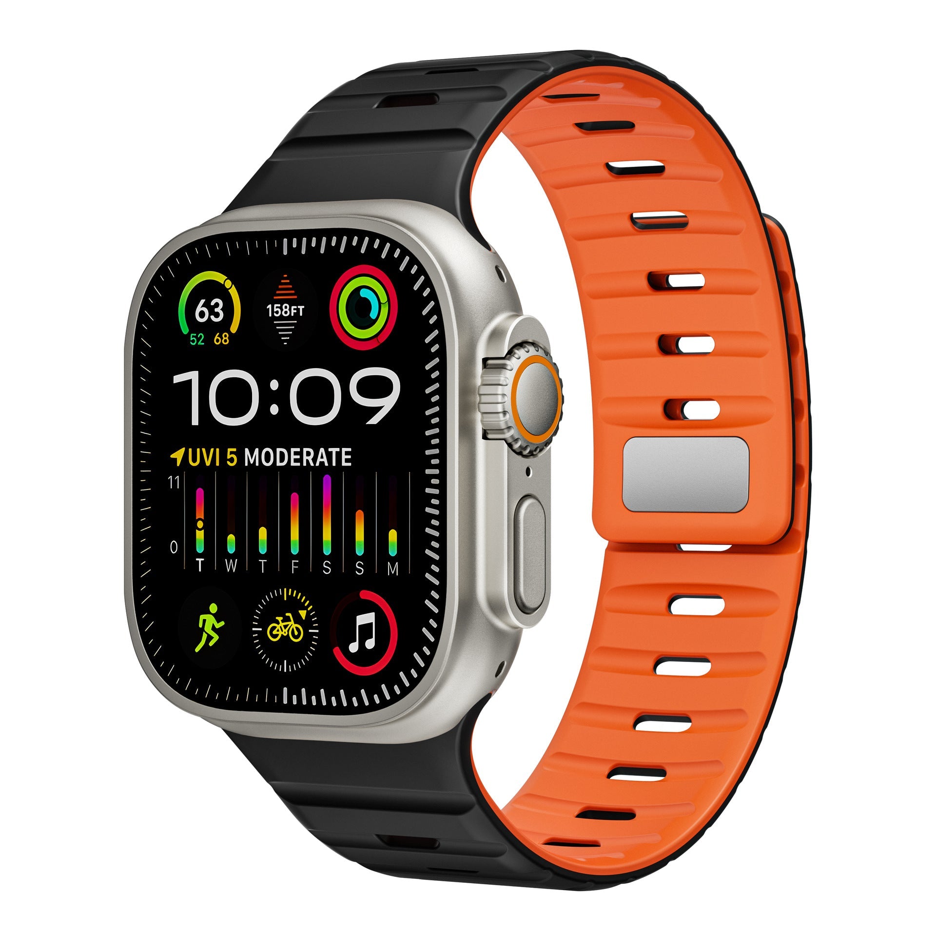 Simple Silicone Magnetic Buckle For Apple Watch