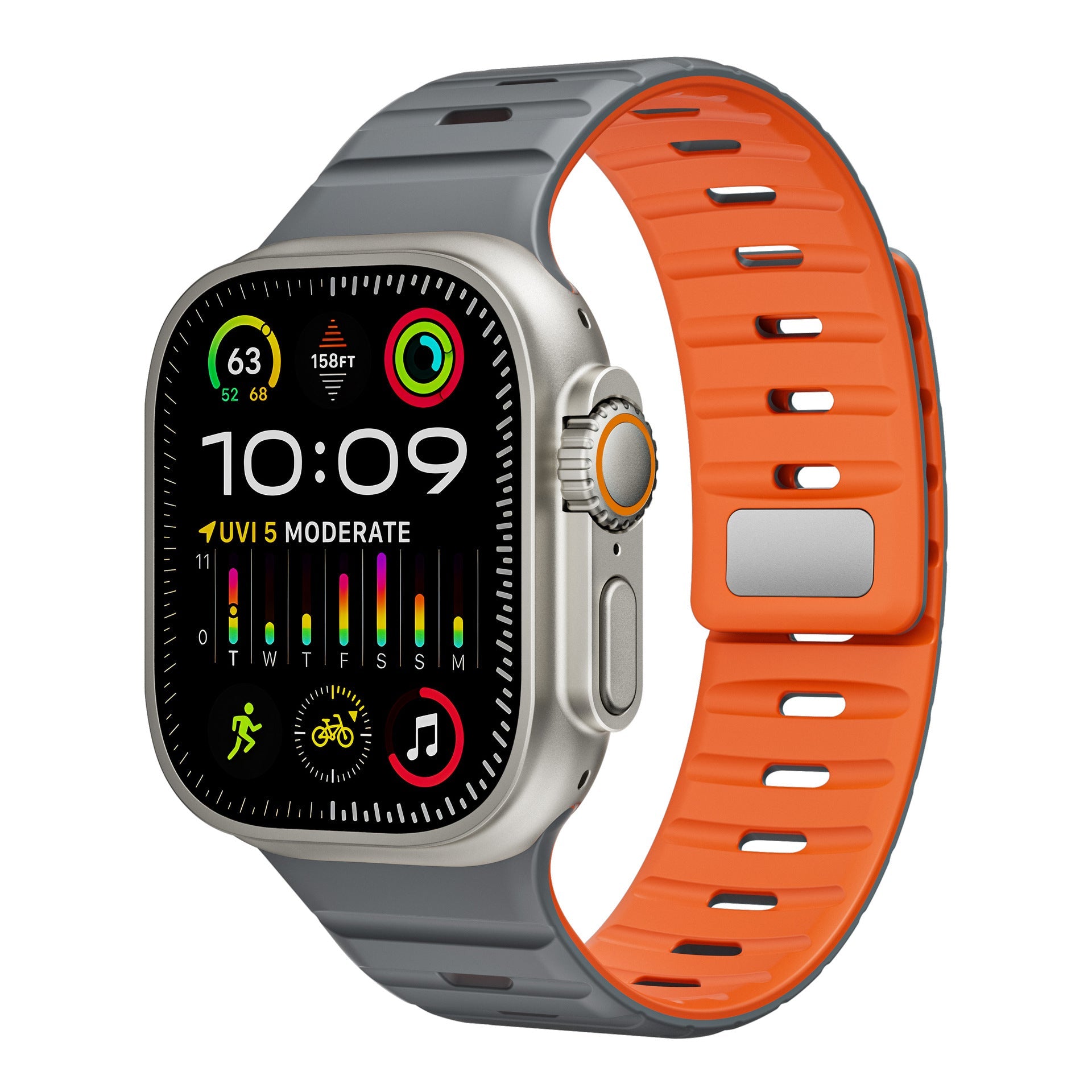 Simple Silicone Magnetic Buckle For Apple Watch