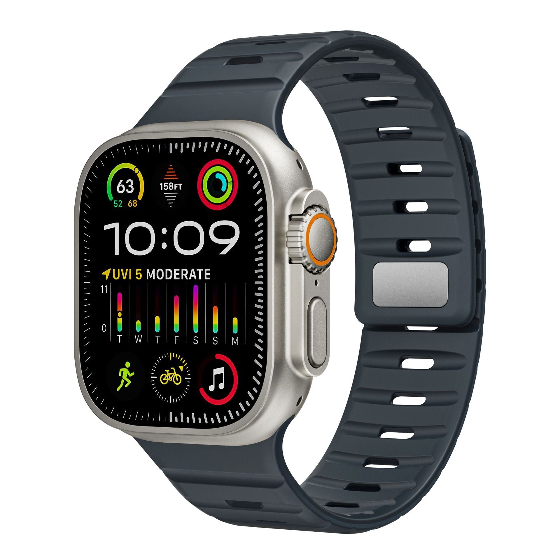 Simple Silicone Magnetic Buckle For Apple Watch