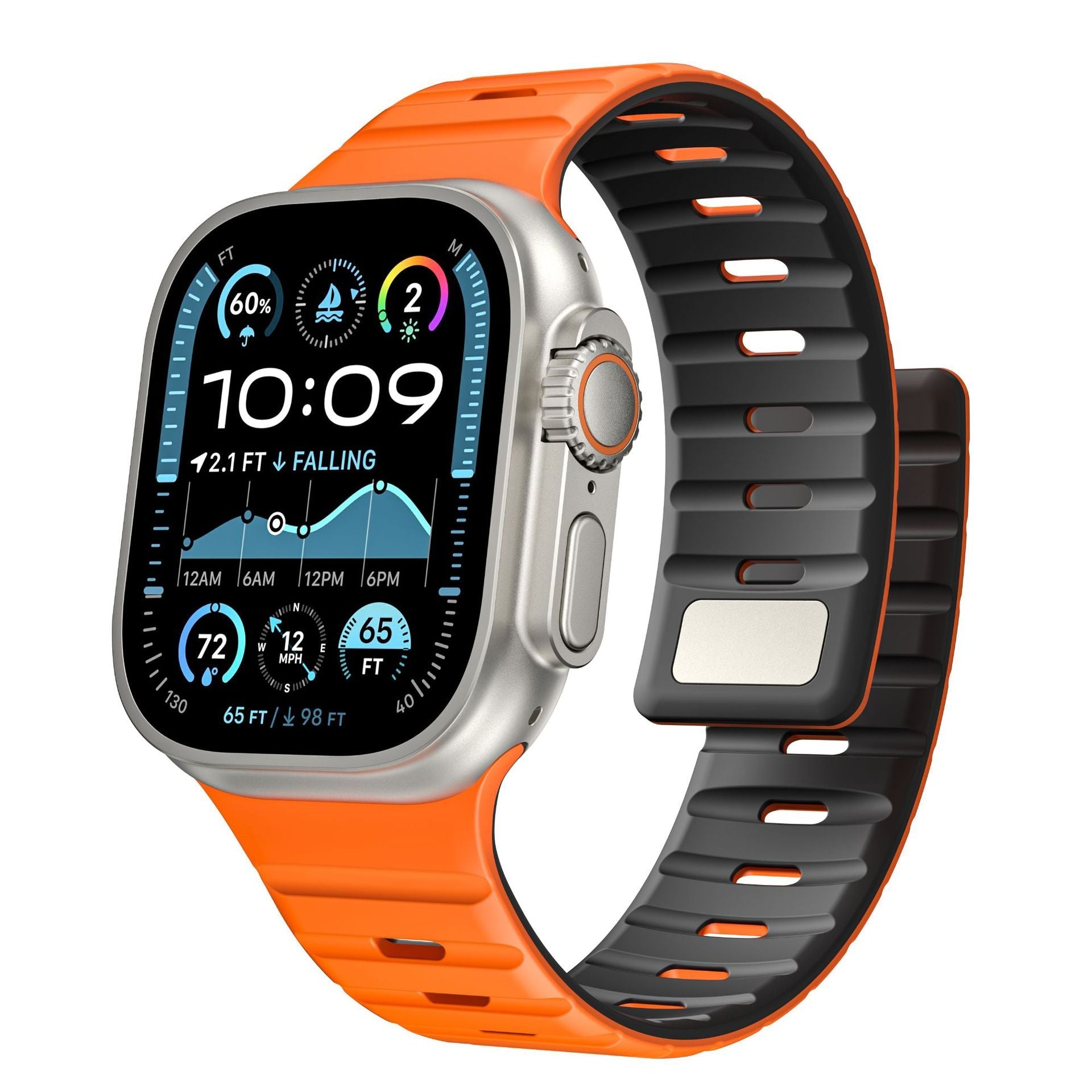 Simple Silicone Magnetic Buckle For Apple Watch