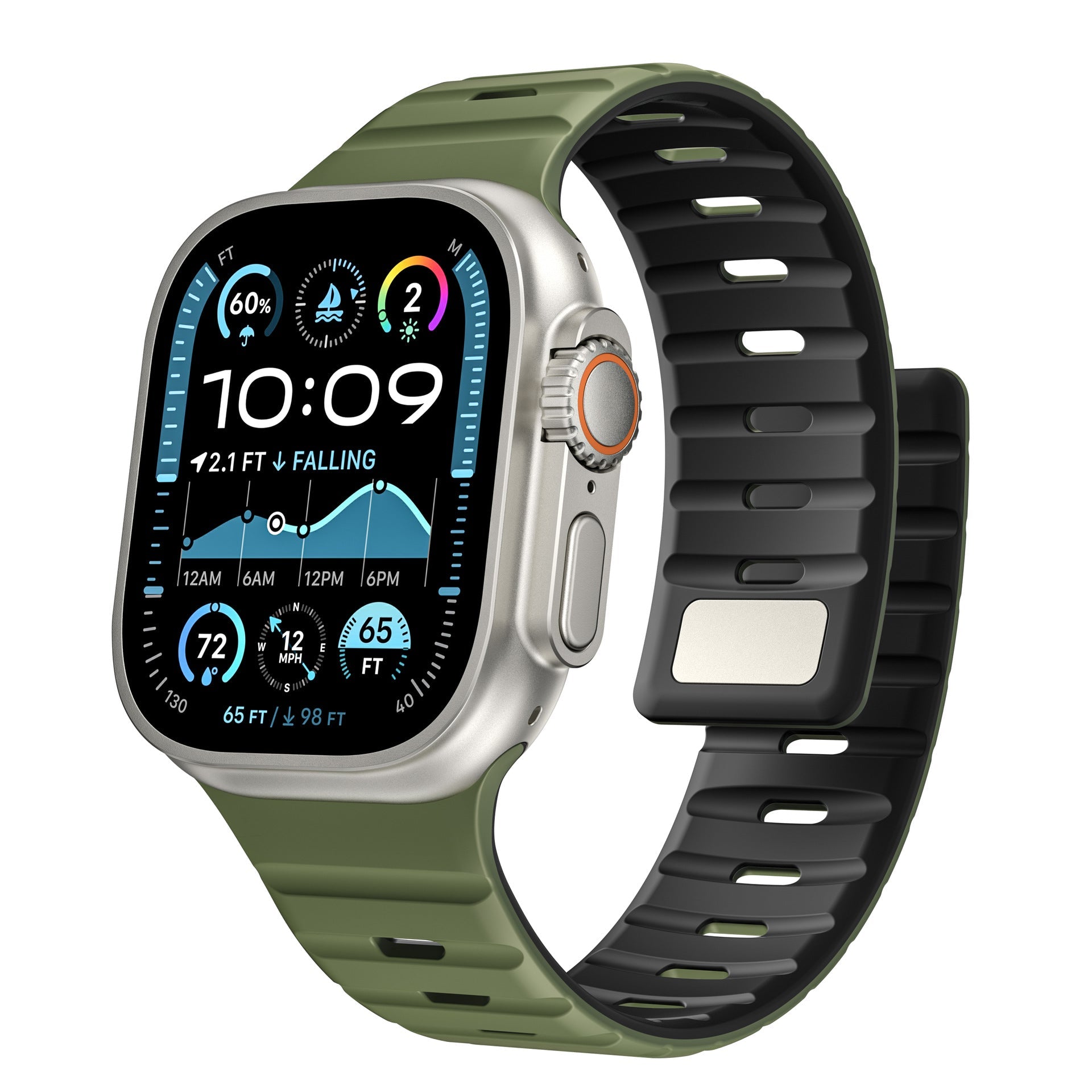 Simple Silicone Magnetic Buckle For Apple Watch