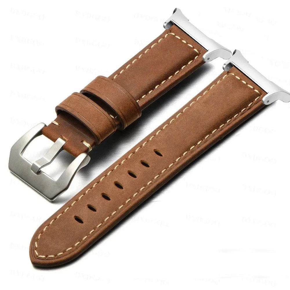 Vintage Frosted Leather For Samsung Galaxy Watch Ultra 47mm