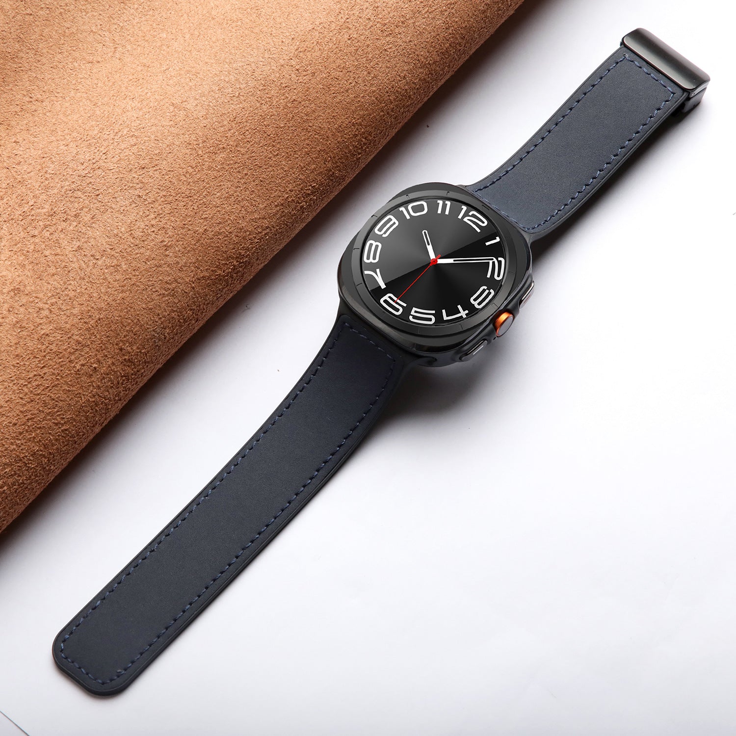 Silicone Magnetic Leather Strap For Samsung Watch 7 Ultra/7 6 4 5 Pro