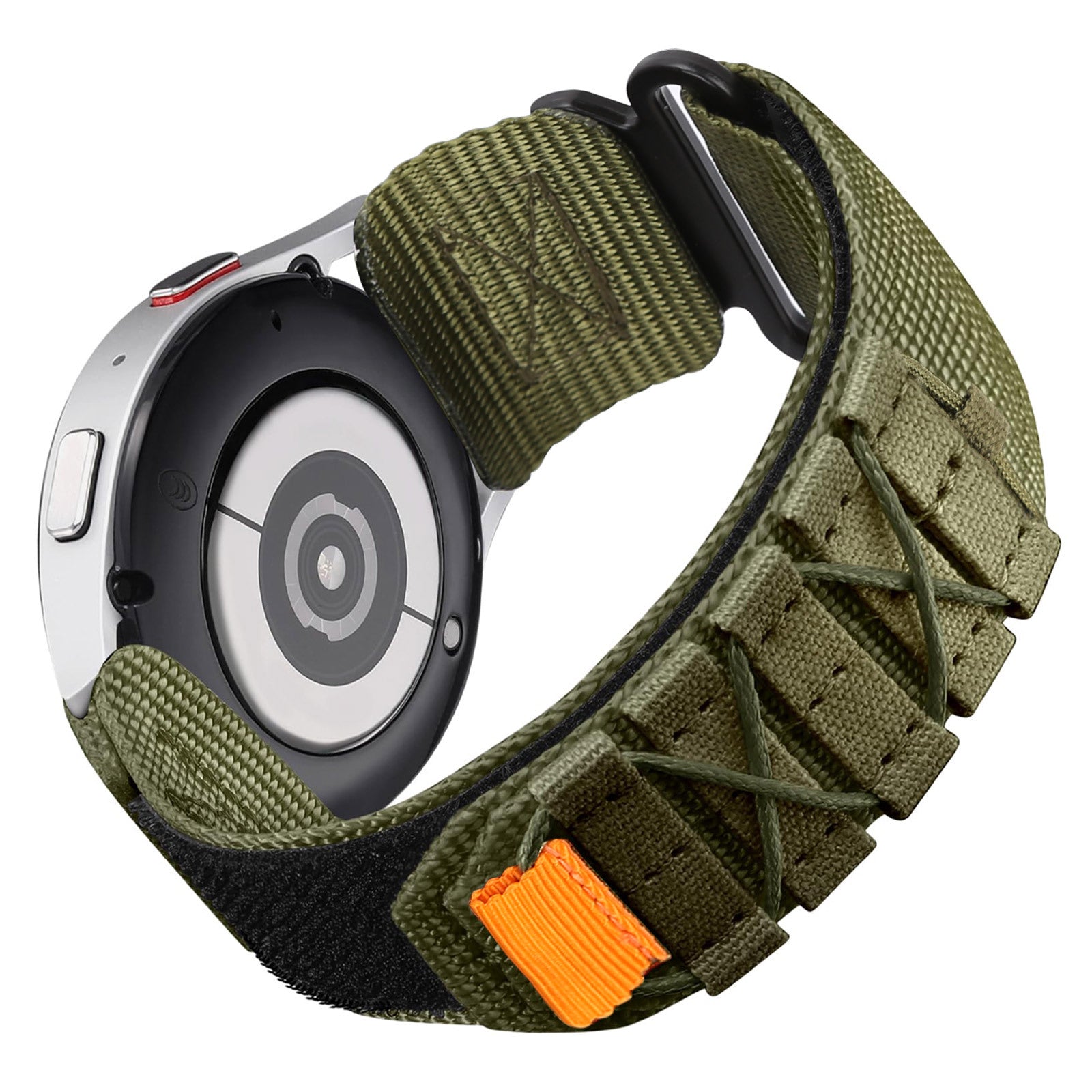 Nylon Canvas Loop Velcro Strap For Samsung Galaxy Watch Ultra/4 5 6 7 Pro