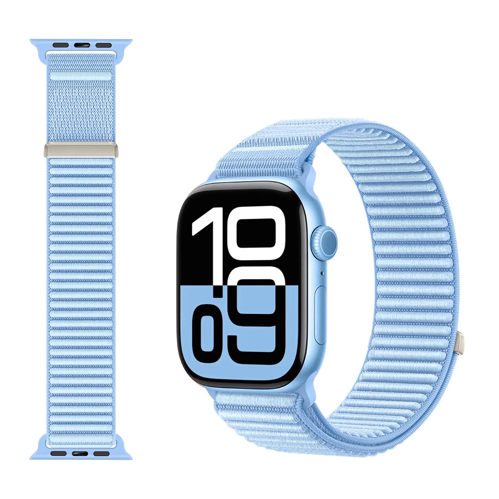 Wilderness Mountain Nylon Strap for Apple Watch – Breathable Woven Band with Buckle