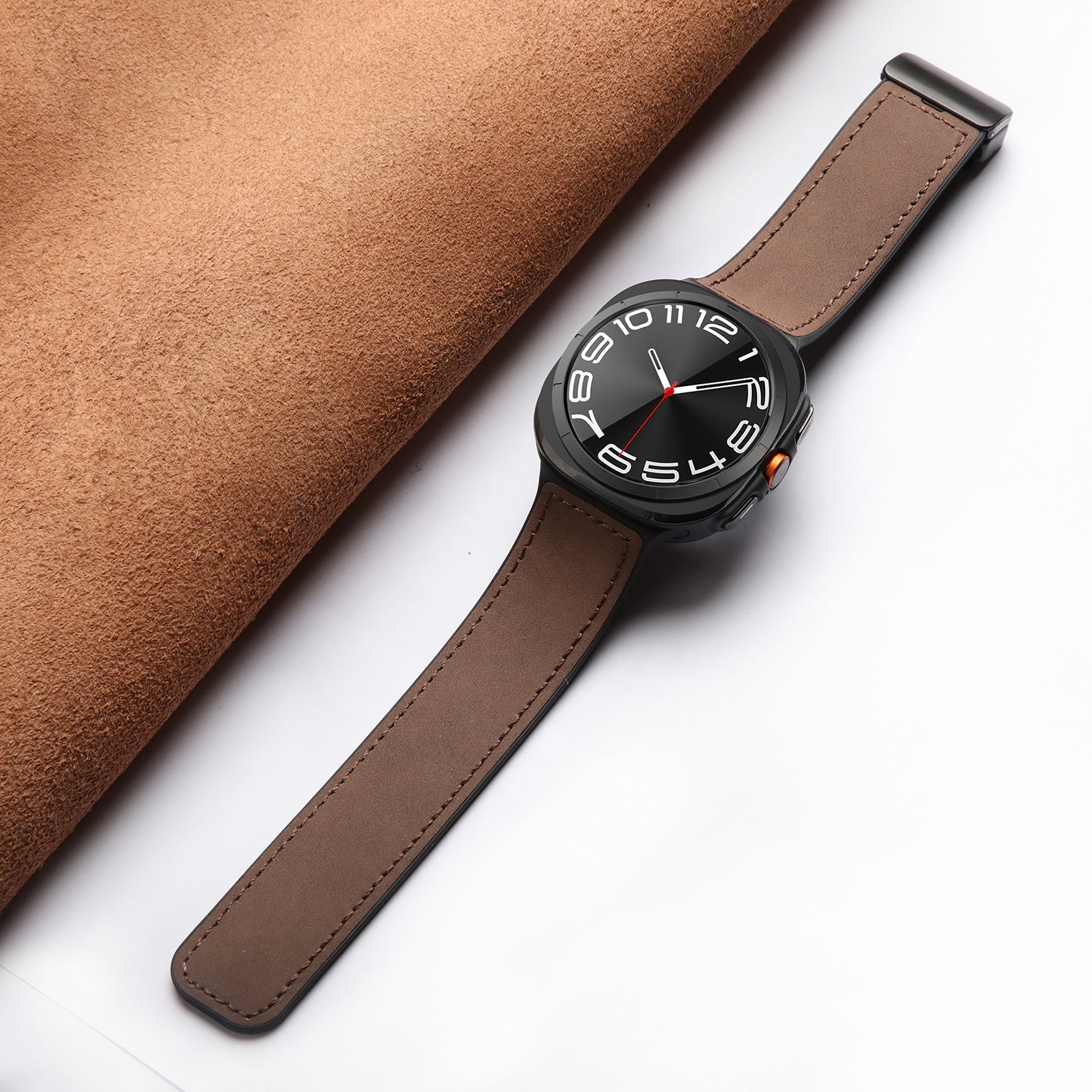 Silicone Magnetic Leather Strap For Samsung Watch 7 Ultra/7 6 4 5 Pro