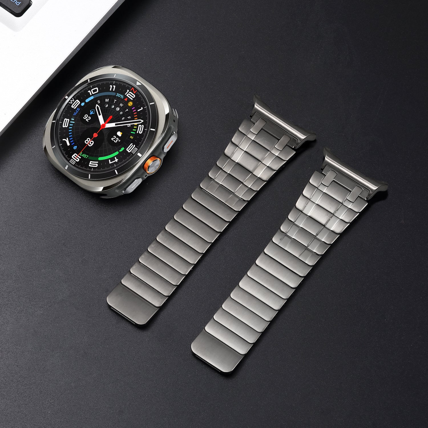 AP Frosted Stainless Steel Magnetic Band For Samsung Galaxy Watch 7 Ultra