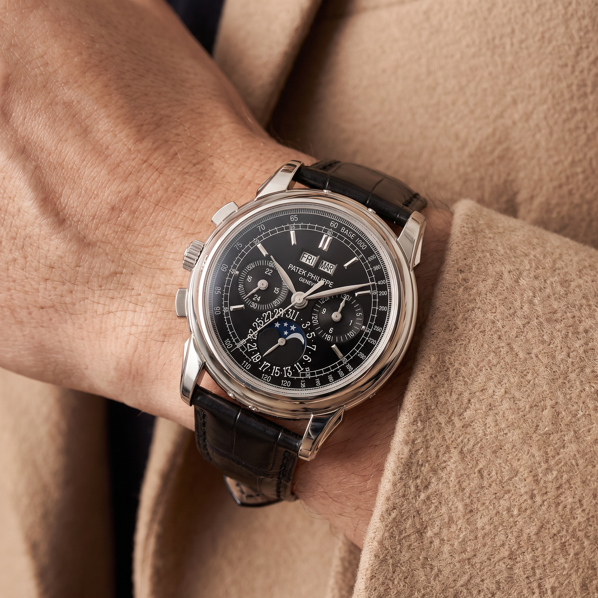 Chronograph Grand Complications 5970 Black Dial Men's Watch