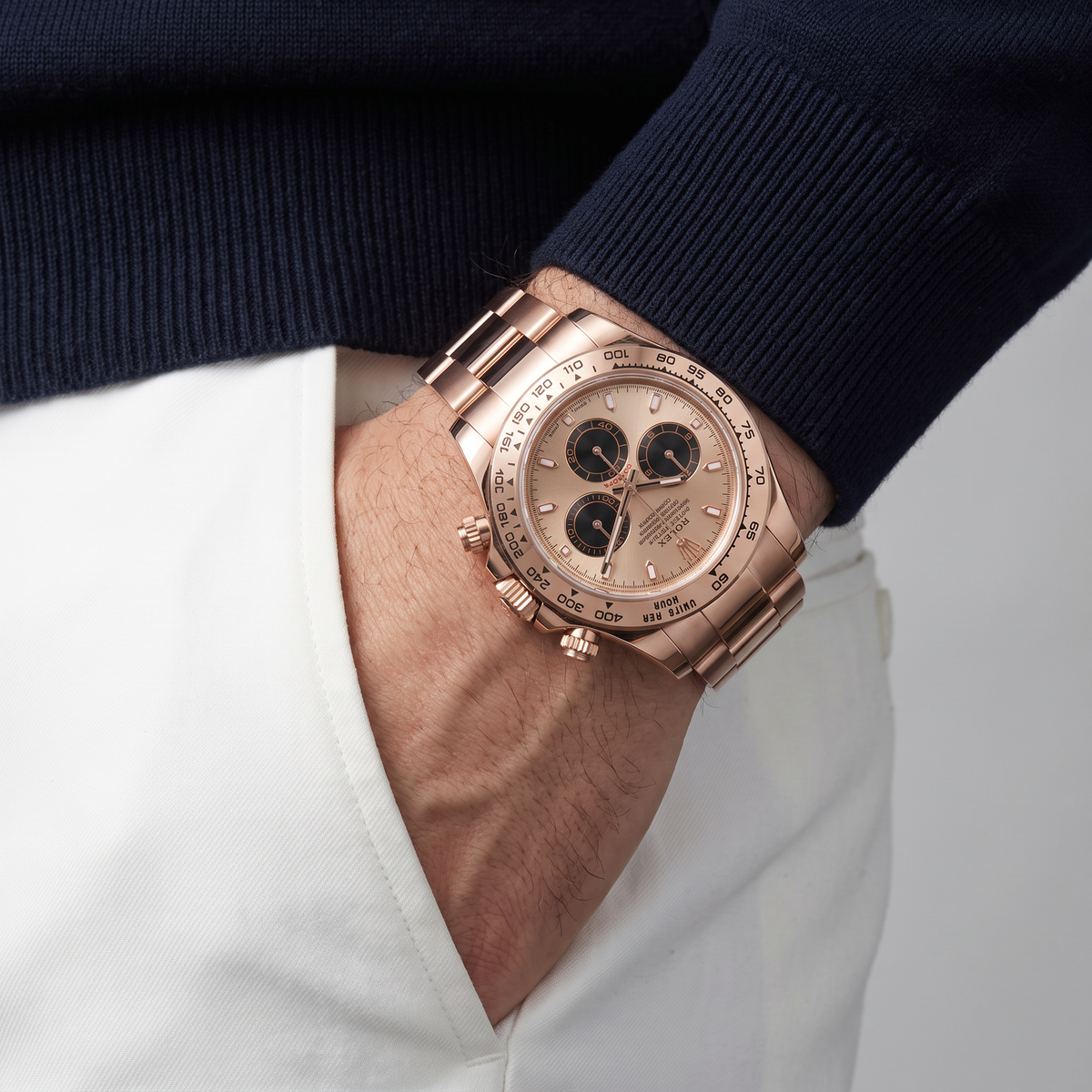 Cosmograph Daytona 116505 Everose Gold Sundust Dial Automatic Watch