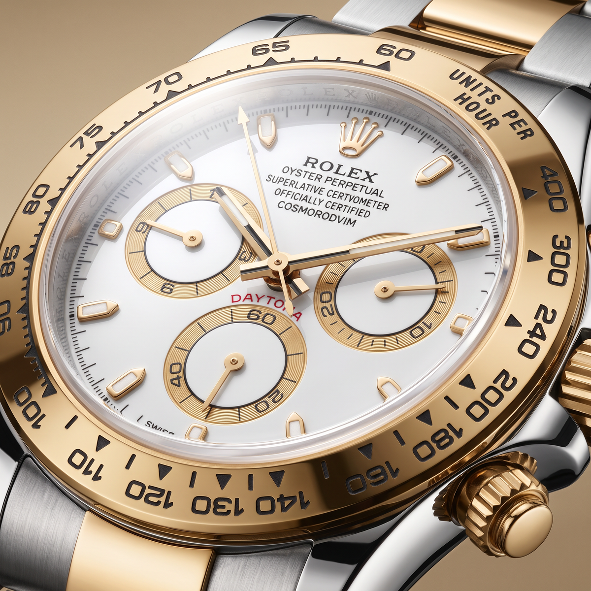 Cosmograph Daytona 126503 White Dial Yellow Gold Automatic Men's Watch