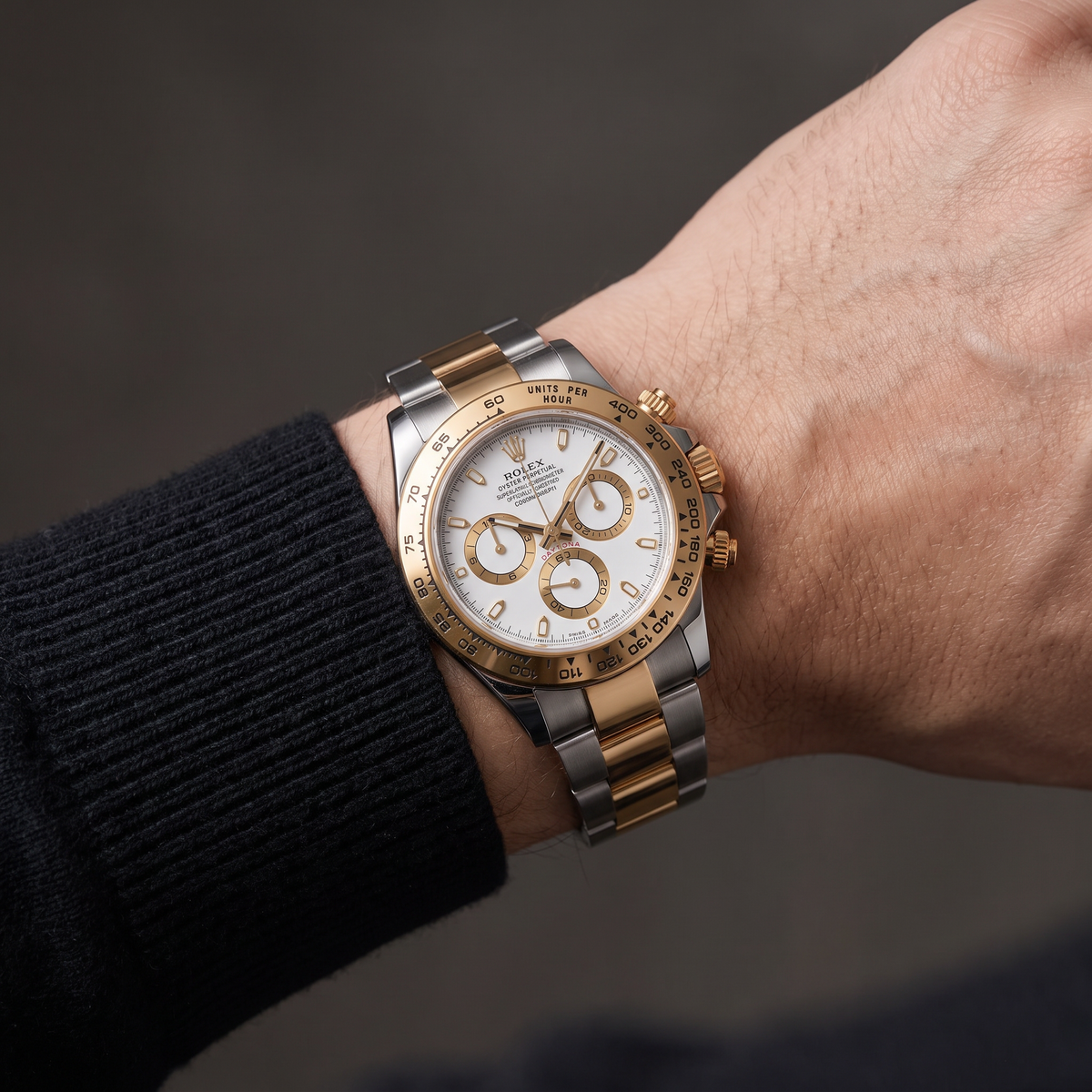 Cosmograph Daytona 126503 White Dial Yellow Gold Automatic Men's Watch