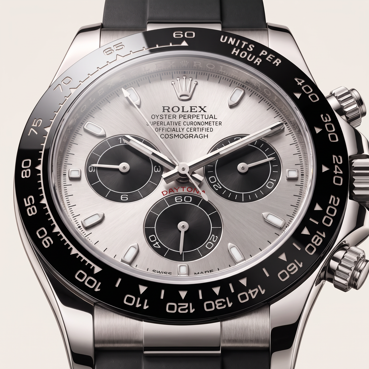 Cosmograph Daytona Bright Black Dial Men's Watch