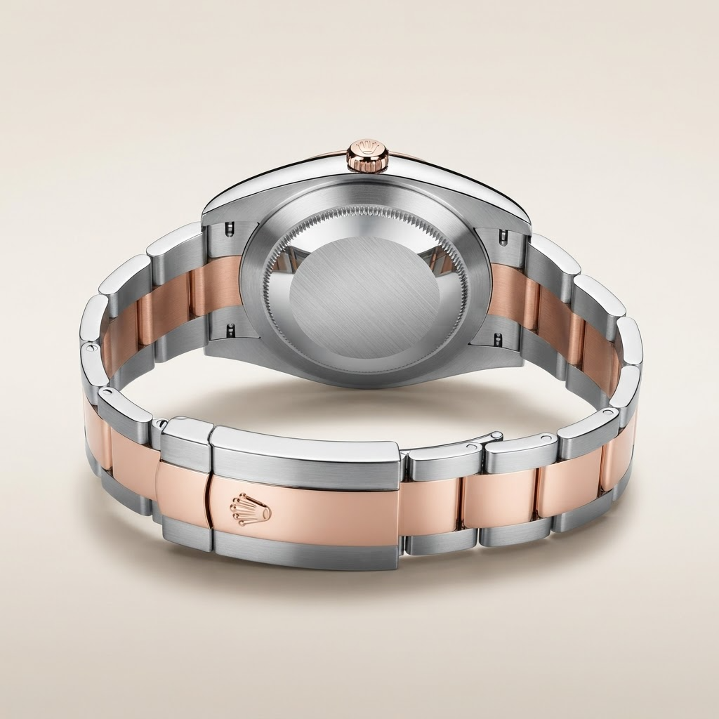 Datejust Fluted Bezel And Roman Dial Rose Gold Oyster Men's Watch