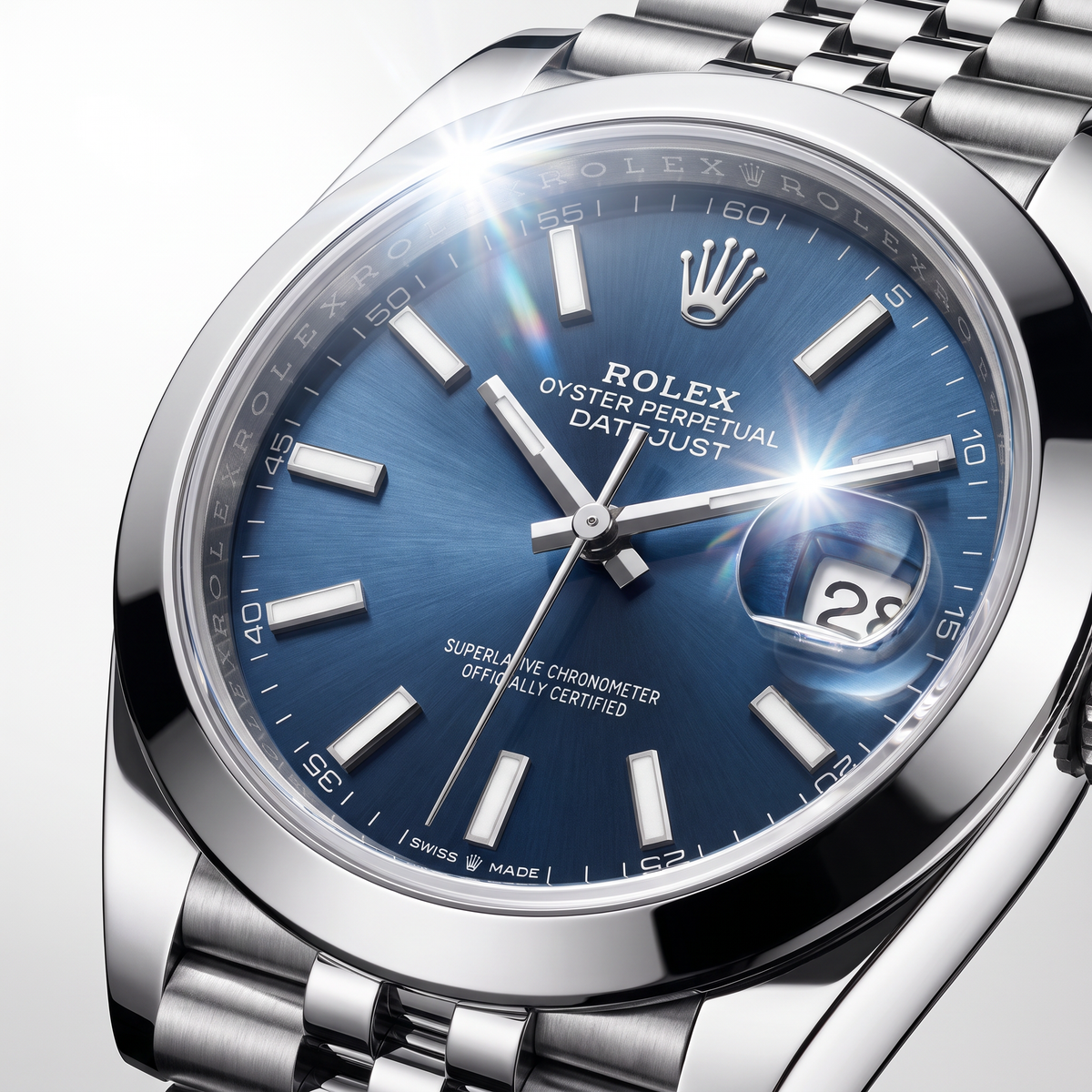 Datejust Oyster Oystersteel Blue Dial Men's Watch