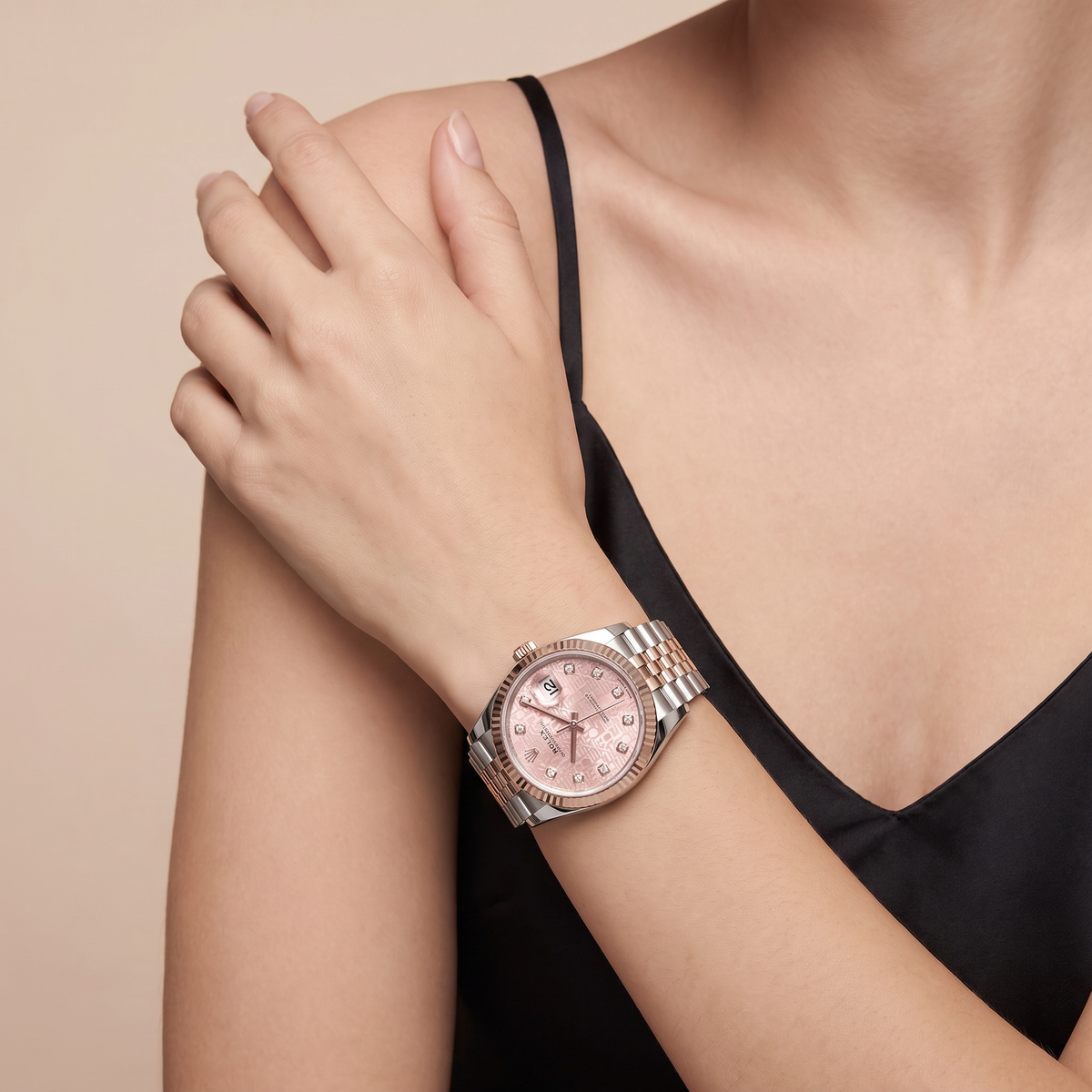 Datejust Pink Computer Dial Rose Tone Automatic Watch