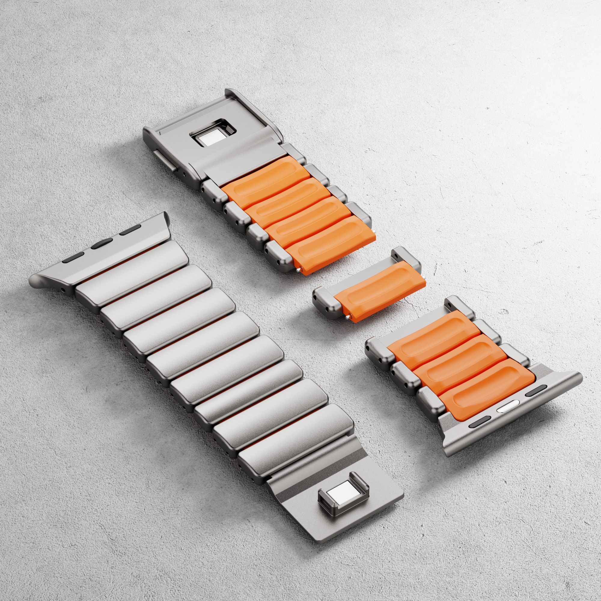 Ultra-Titanium + FKM Band Magnetic Clasp for Apple Watch