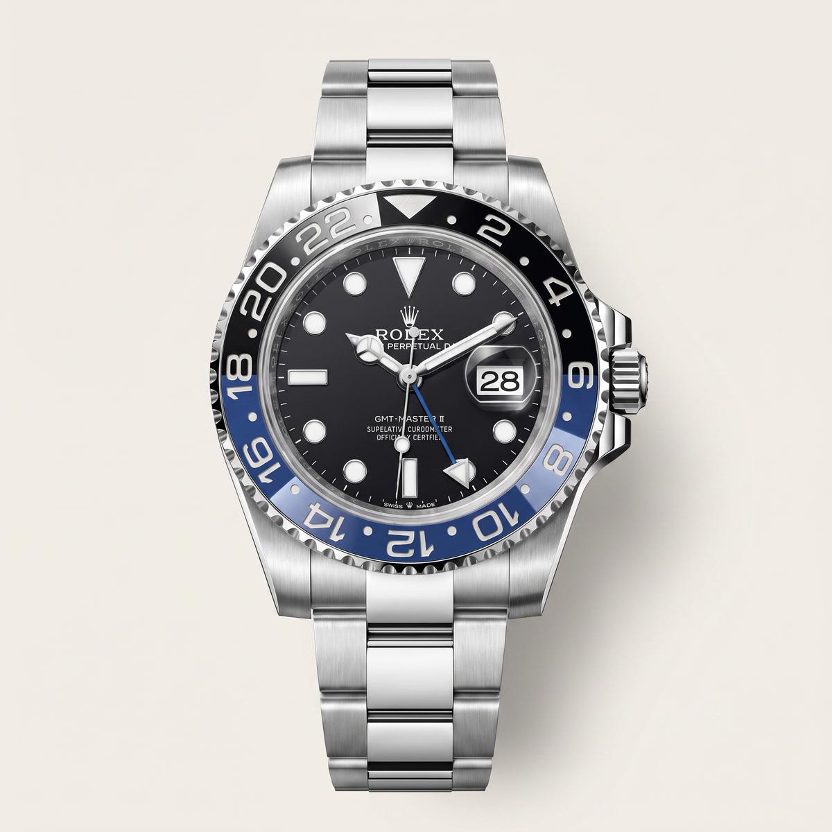 GMT-Master II 116710 Black Blue Batman Bezel Automatic Men's Watch