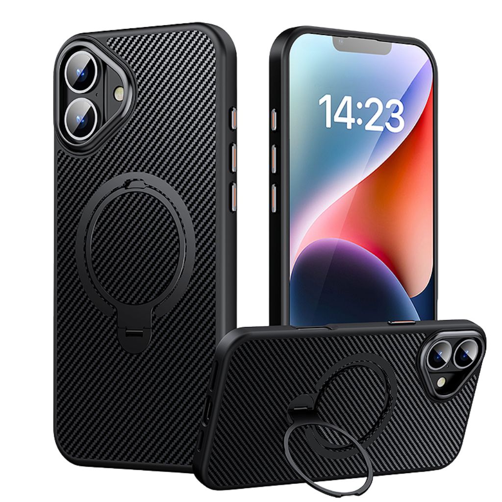 Carbon Fiber Magnetic Shield Phone Case