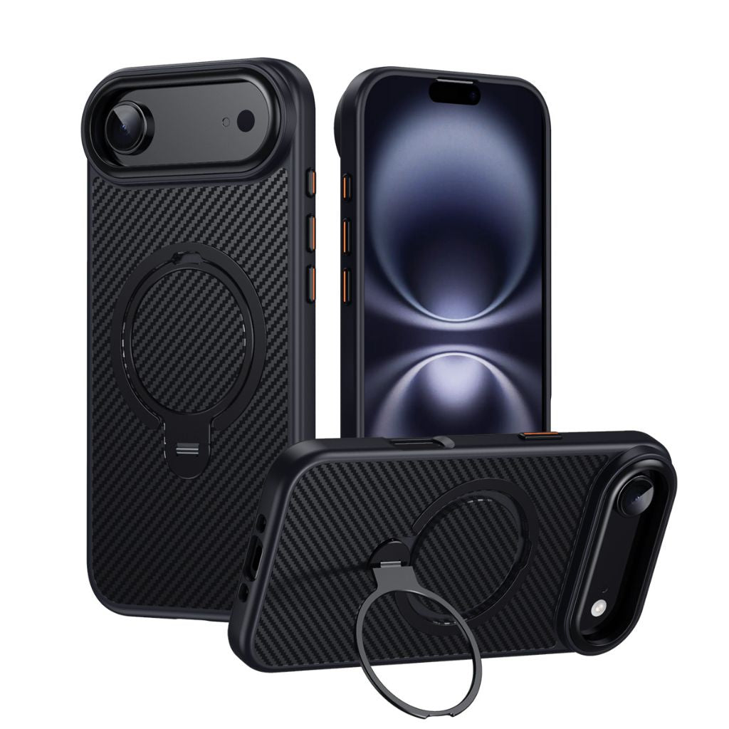 Carbon Fiber Magnetic Shield Phone Case