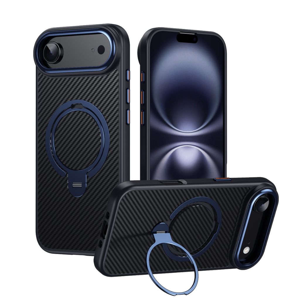 Carbon Fiber Magnetic Shield Phone Case
