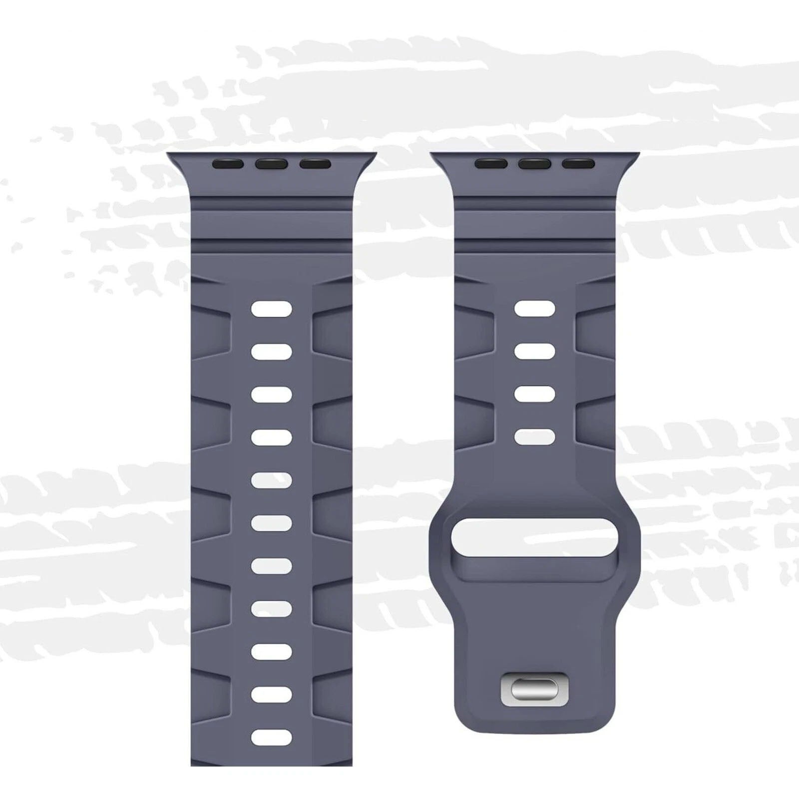 Wide Wristband Silicone Strap For Apple Watch