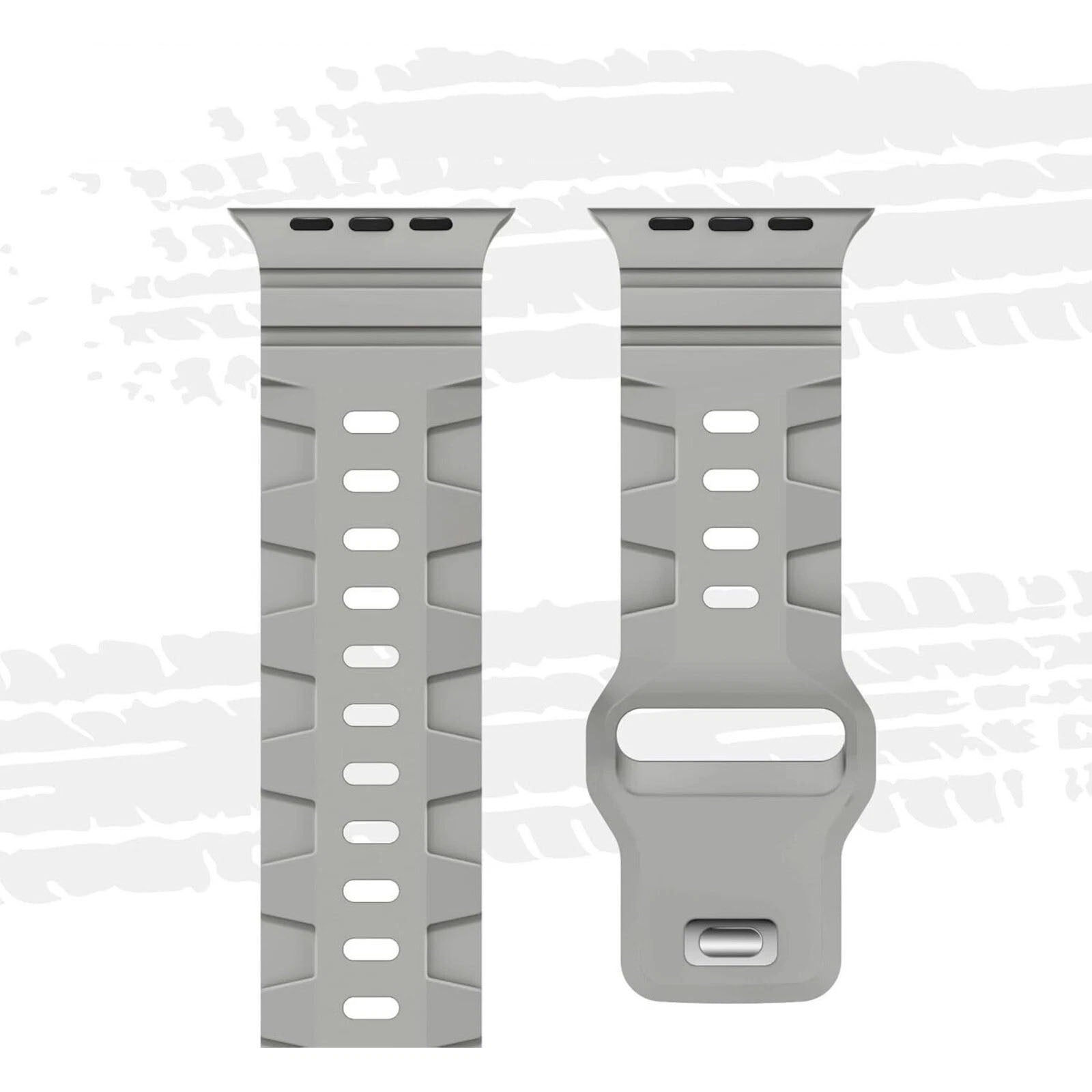 Wide Wristband Silicone Strap For Apple Watch