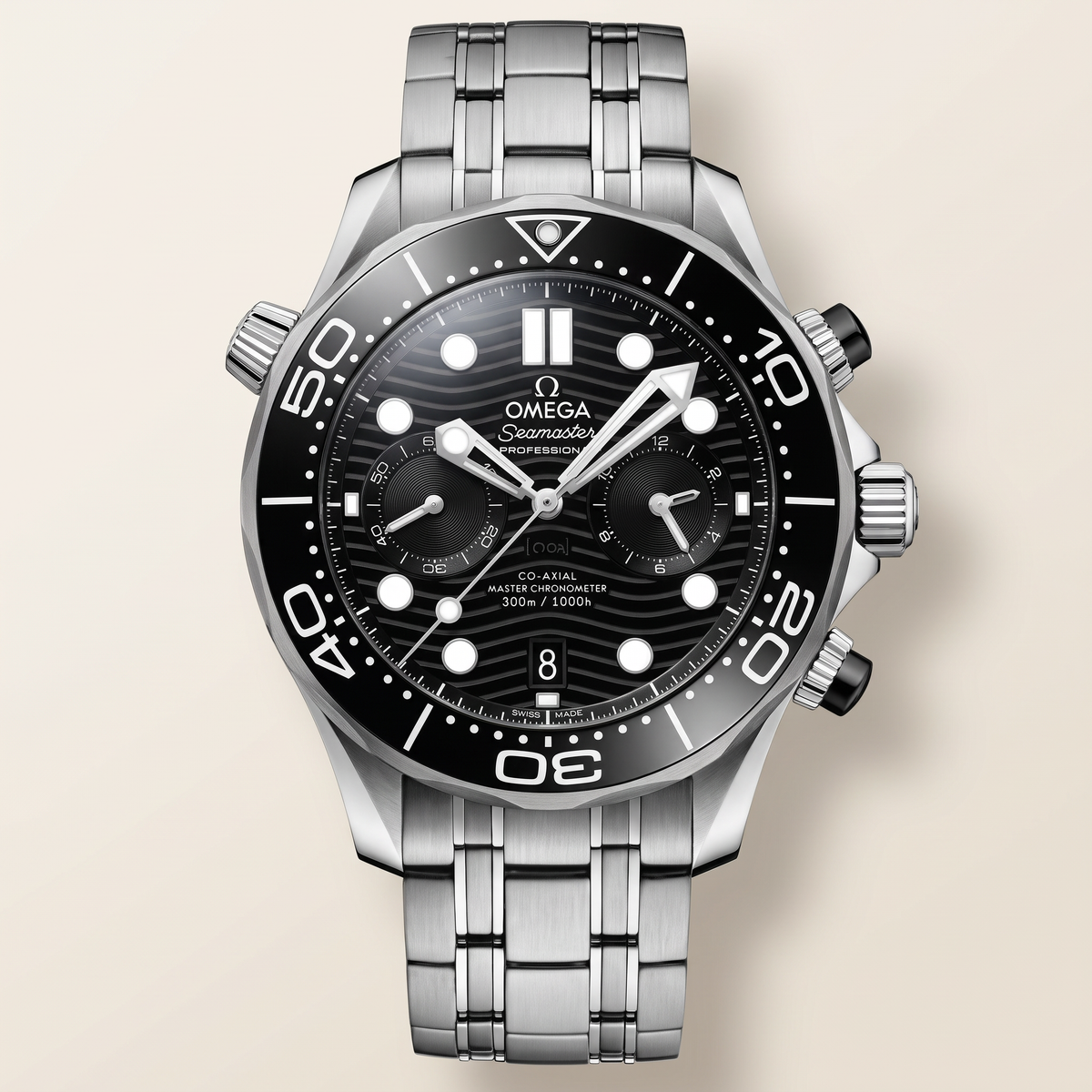 Seamaster Diver 300M Black Dial Stainless Steel Men's Watch