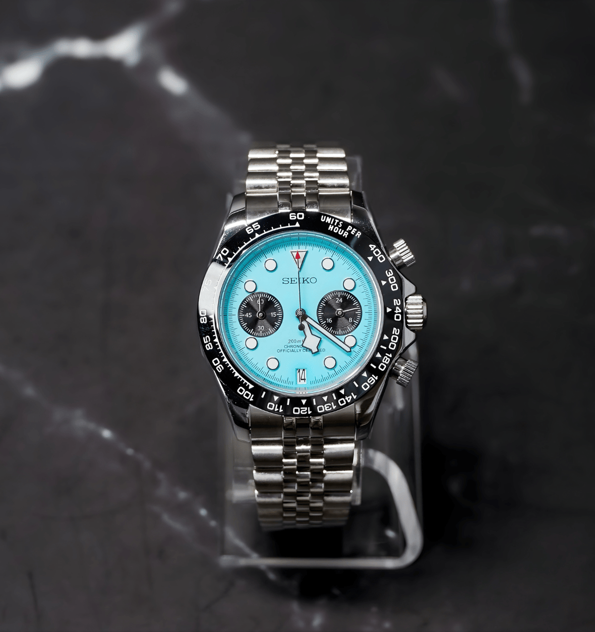 Seiko Mod Black Bay Chrono Blue