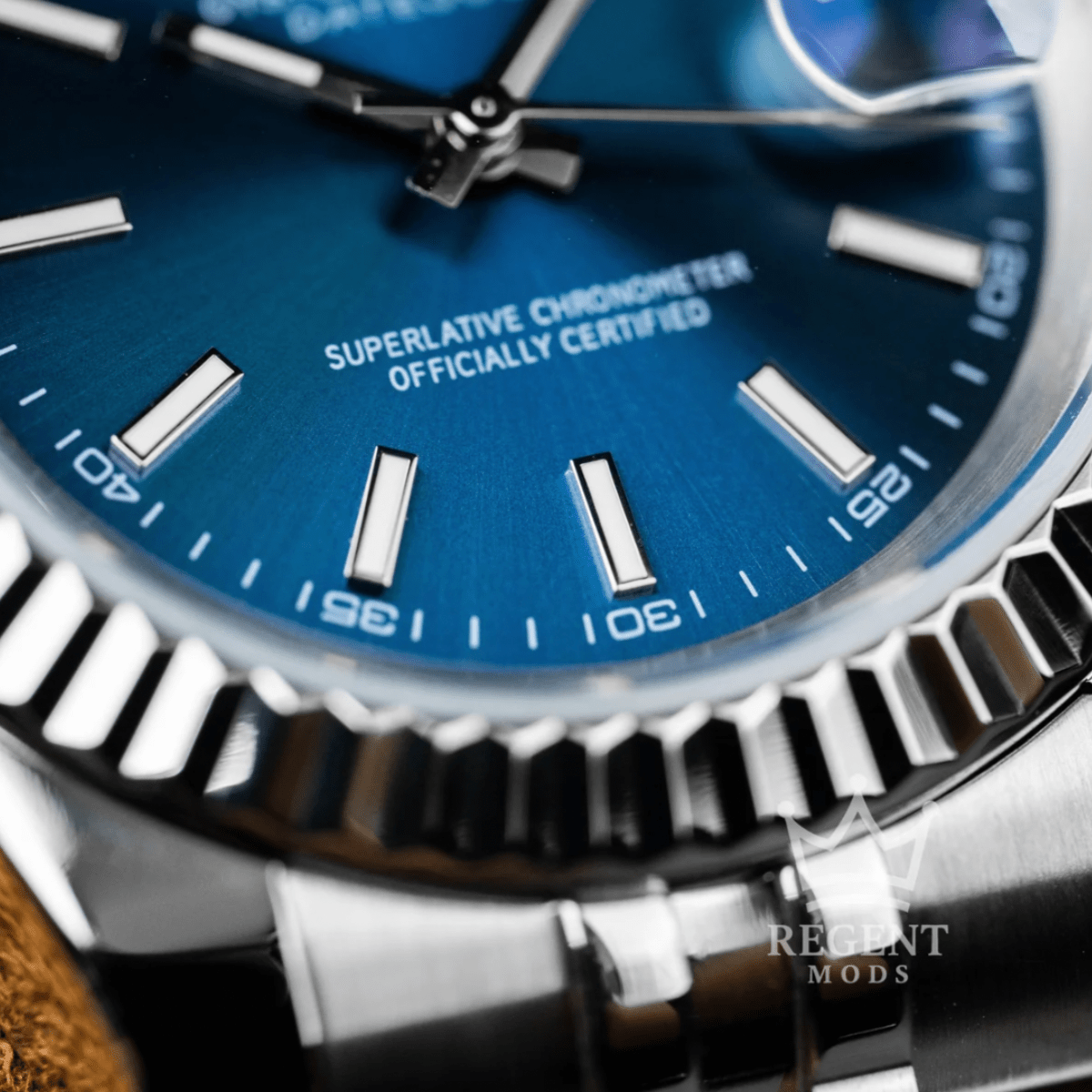 Seiko Mod Datejust Blue