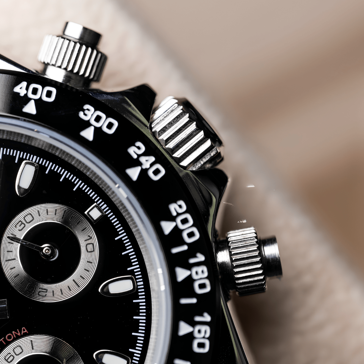 Seiko Mod Daytona Black
