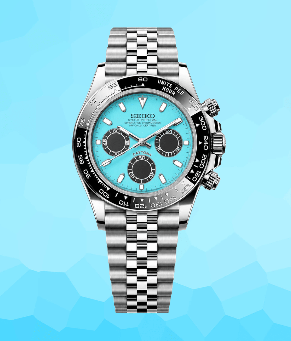 Seiko Mod Daytona Tiffany Blue