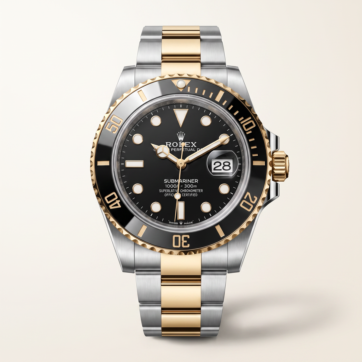 Submariner Date 126613 Black Dial Yellow Gold Automatic Men's Watch